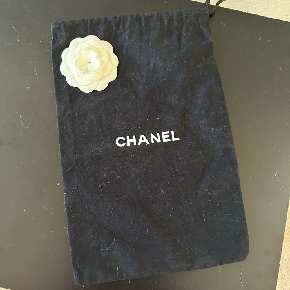 Chanel small Dustbag with camellia flower